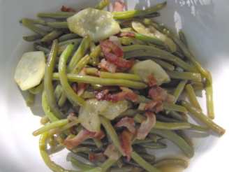 Green Bean, Bacon and Cucumber Salad