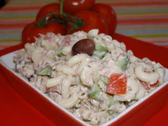 Tuna Mediterranean Pasta Salad