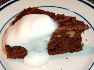 Chocolate Walnut Cranberry Cake (Light)