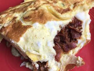 Flaeskeaeggekage (Danish Bacon & Egg Pancake/Omelet)