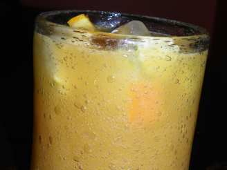 Pineapple Ginger Punch With Citrus Ice Cubes