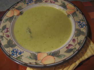 Asparagus (Or Broccoli) and Fontina Cheese Soup