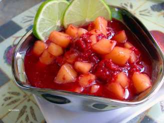 Melon and Raspberry Compote