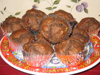 Double Chocolate-Banana Muffins (Healthy)