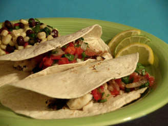 Grilled Halibut Tacos With Roasted Tomato & Tequila Salsa
