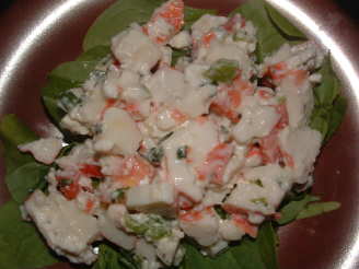 Imitation Crab Salad on Lettuce or in Wrap/Pita