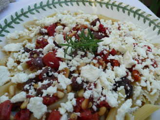 Bow Tie Pasta With Feta, Pine Nuts and Tomatoes