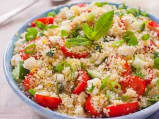 Lemony Couscous With Mint, Dill and Feta