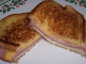 Grilled Ham and Cheese Sourdough Sandwiches