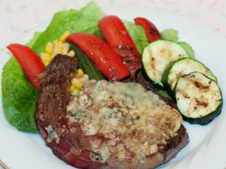 Blue Cheese Topped Grilled Ranch Steak