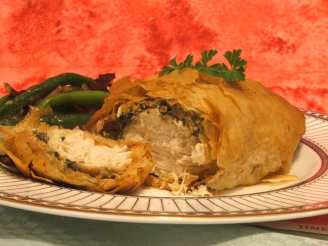 Greek Style Chicken Wrapped in Phyllo