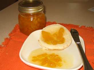 Microwave Peach Jam With Orange Liqueur