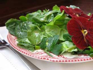 The Incredible Edible Flower Salad With Fresh Herbs