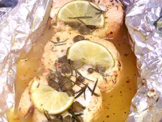 Salmon With Lemon Capers and Rosemary
