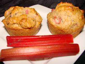Red Currant Rhubarb Muffins