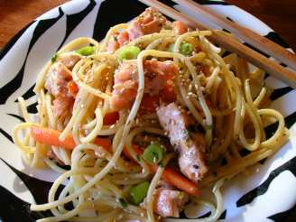 Asian Salmon Noodle Salad