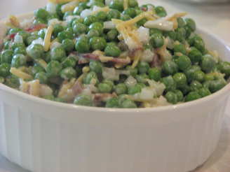 Serendipity Bacon and Green Pea Salad With Ranch Dressing