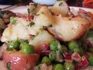 Herbed Potato Salad With Bacon and Peas