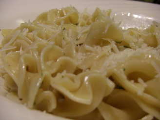 Buttered Noodles With Eggs and Parmesan Cheese