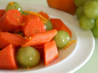 Glazed Carrots and Grapes