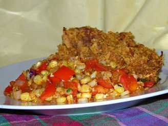 Caramelized Corn With Onions and Red Bell Peppers