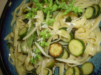 Tagliatelle With Parmesan and Courgettes (Zucchini)