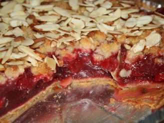 Frosted Cranberry-Cherry Pie