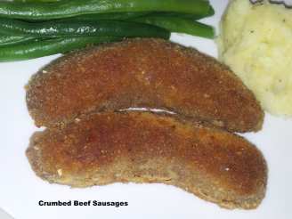 Crumbed Beef Sausages