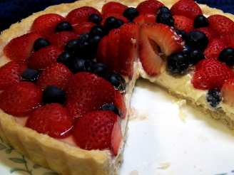 Red, White and Blueberry Tart