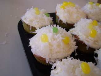 Coconut Cupcakes With Cream Cheese Frosting