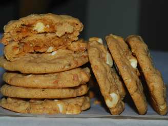 Honey Roasted Peanut Butter Toffee Swirl Cookies