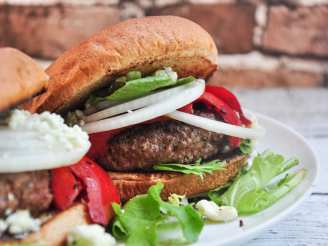 Red, White and Blue Burgers
