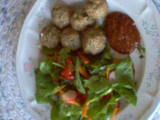 Healthier Turkey Meatballs W/Dipping Sauce