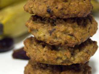 Banana Cookies (With Dates and Nuts)