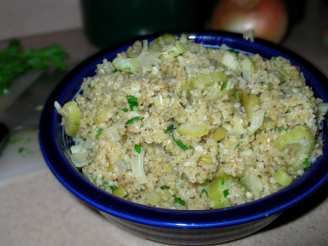 Bulgur Stuffing With Celery, Apples and Sage
