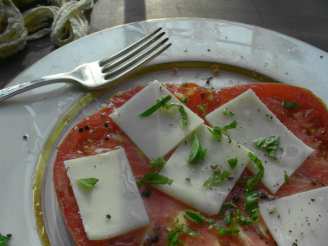 Heirloom Tomato, Mozzarella and Basil Side Dish