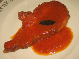 Pork Chops in Tomato Sage Sauce