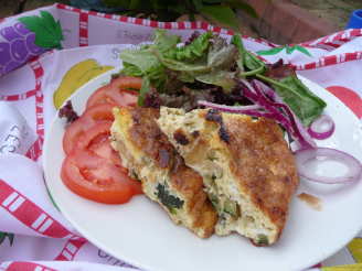 Courgette and Feta Cheese Frittata