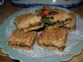 Christmas Mincemeat and Oat Squares/Slices