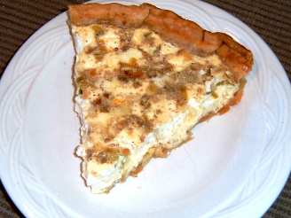 Leek and Goat Cheese Quiche