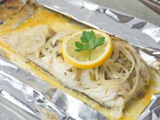 Cod Fish Grilled in Foil