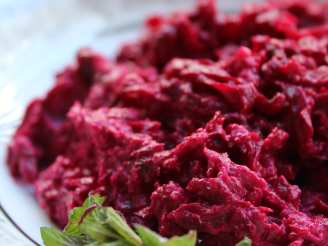 Shredded Beets With Thick Yogurt