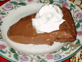 Moo-Less Chocolate Pie by Alton Brown
