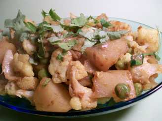 Aloo Gobi Mattar - Cauliflower, Pea and Potato Curry