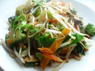 Stir-Fried Vegetables (Cabbage, Chinese Mushrooms, and Broccoli)