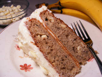 Banana White Chocolate Cake With Icing - Absolutely Decadent