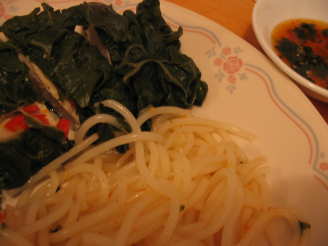 Thai Style Steamed Chicken With Noodles