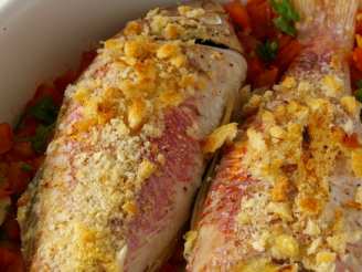 Baked Red Mullet in Corsican Style