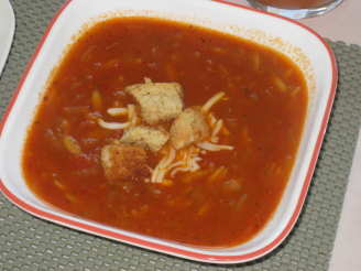 Mediterranean Onion-Orzo Soup
