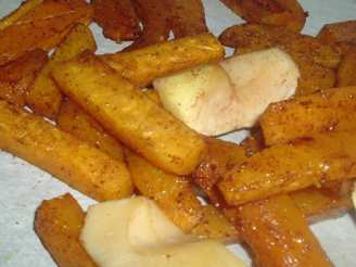 Spicy Butternut Squash Oven Fries With Apples